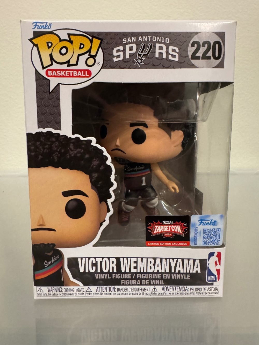 Funko Pop Victor Wembanyama #220 Spurs TargetCon 2026 Exclusive NBA